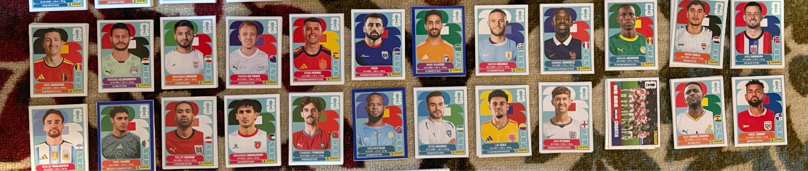 Panini 2026 FIFA World Cup Individual Stickers BEL1-PAN20