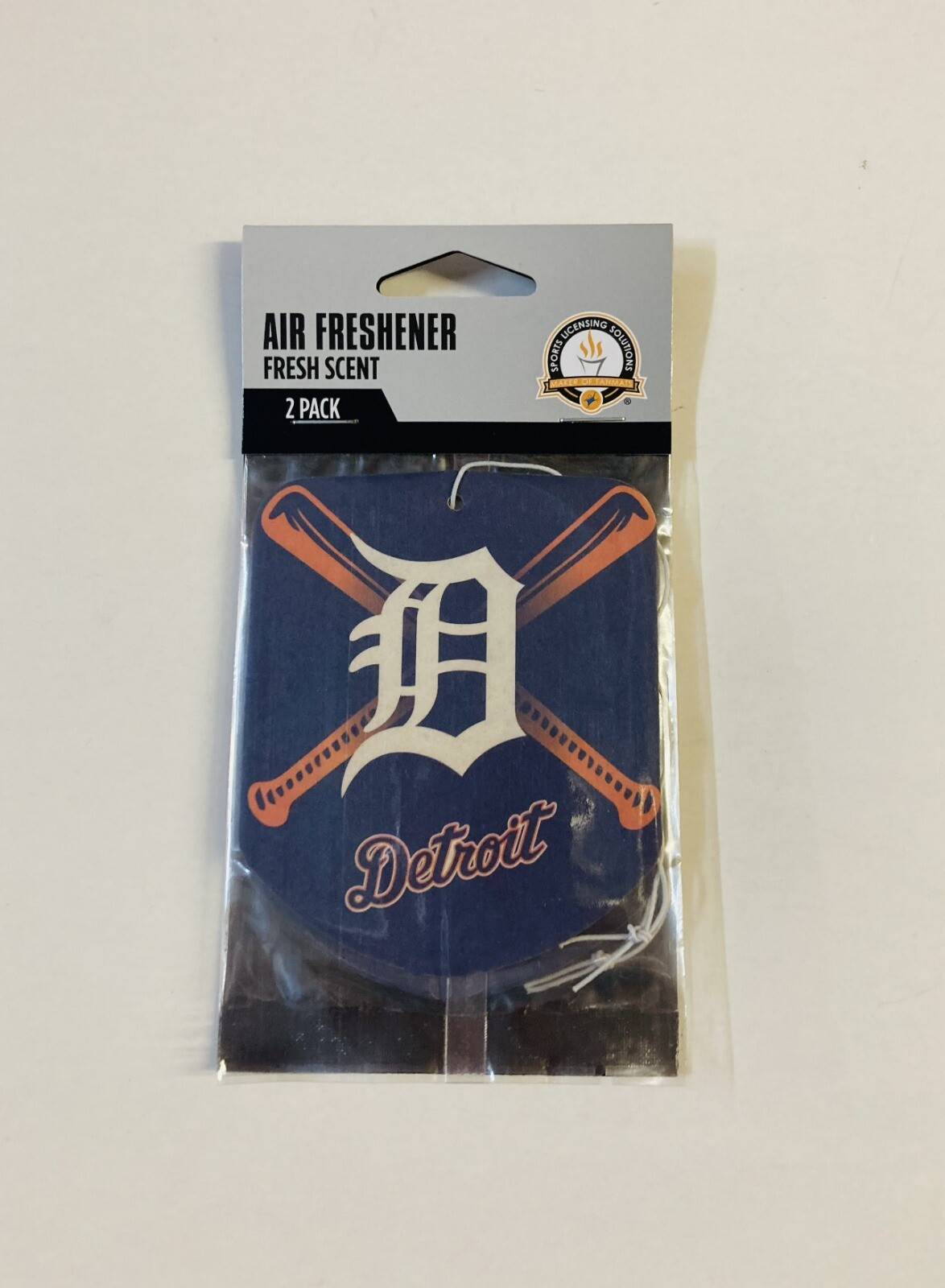 Detroit Tigers Air Freshener Fresh Scent 2 Pack Car Truck NEW! 3×3 Inches