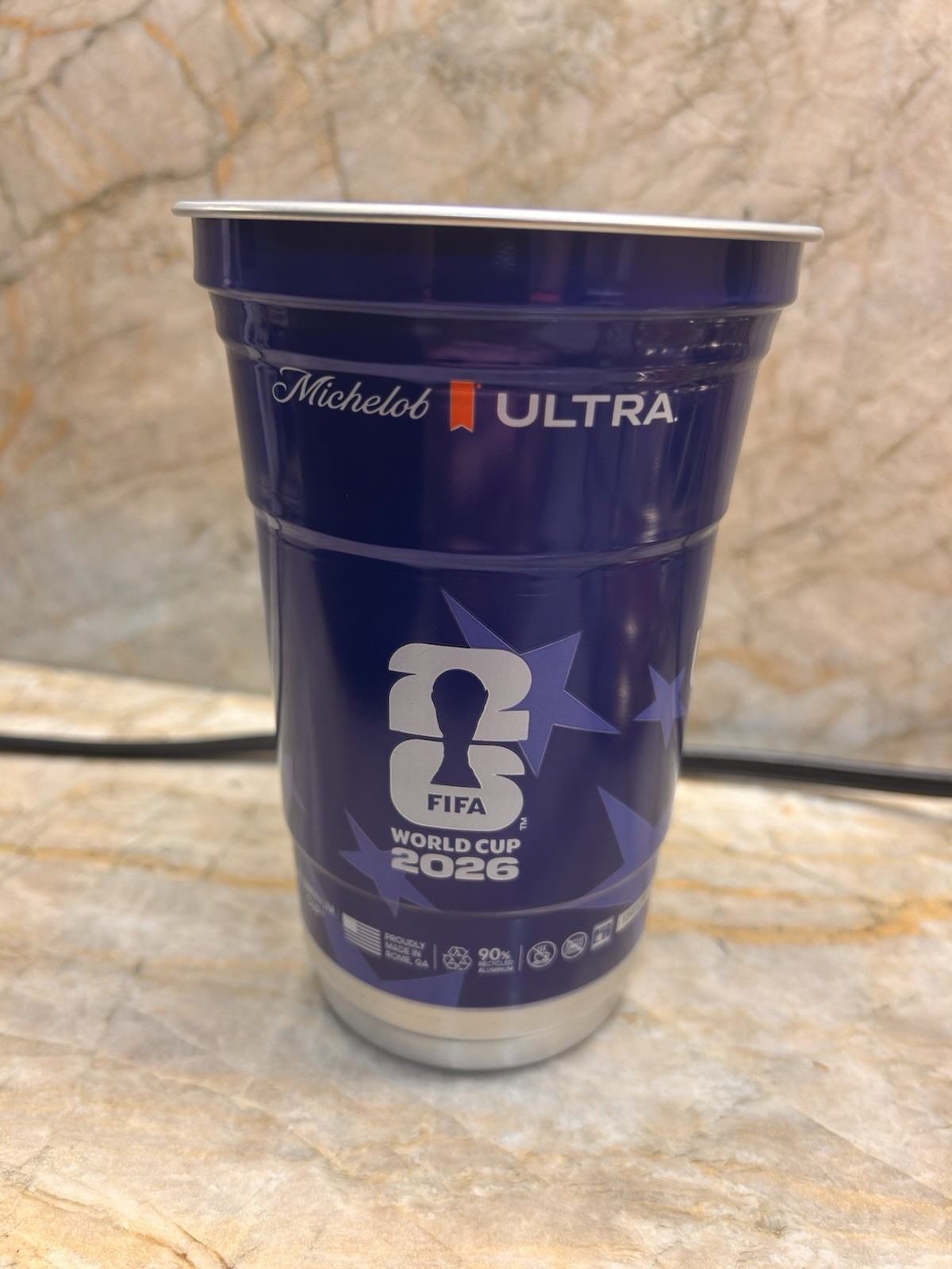 ENGLAND VS FRANCE FIFA World Cup 2026 Michelob Ultra 1 Aluminum Cup BRONZE GAME