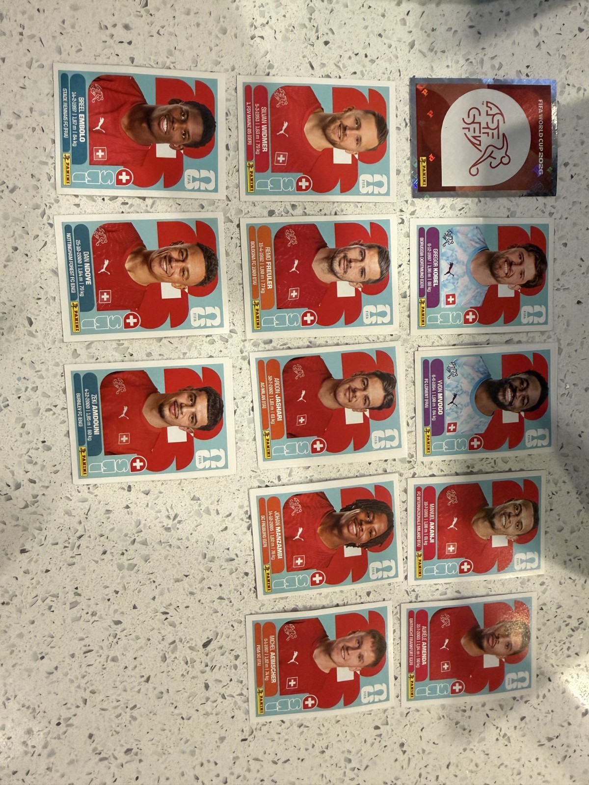 2026 Panini FIFA World Cup Stickers – YOU PICK GROUP A B