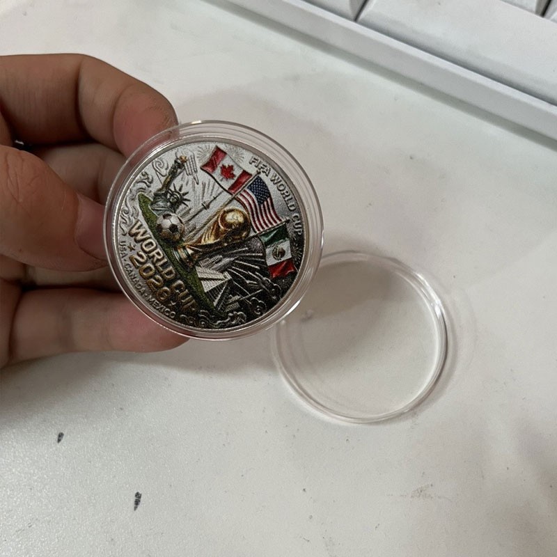 1PC 2026 FIFA World Cup USA Canada Mexico Commemorative Coin Collectible Medal