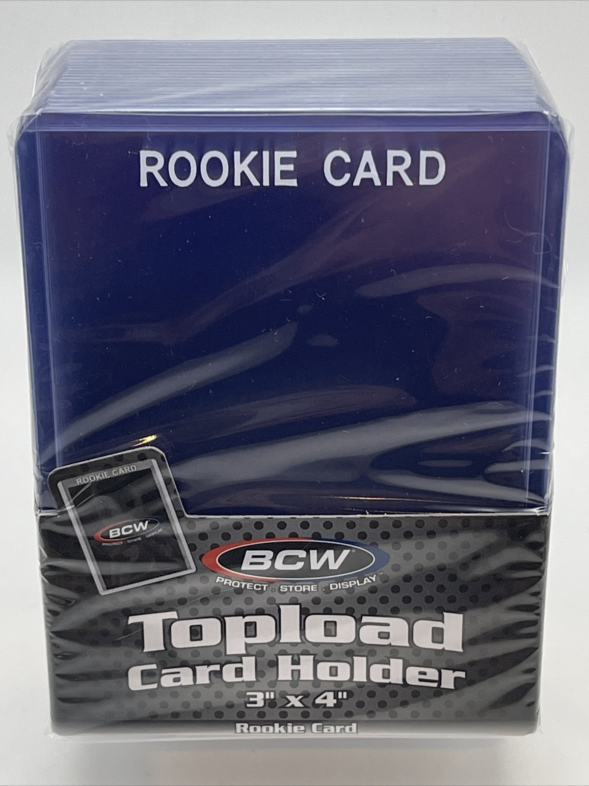 BCW 3X4 WHITE ROOKIE Toploaders 35pt 1 Pack of 25 for Standard Sized Cards