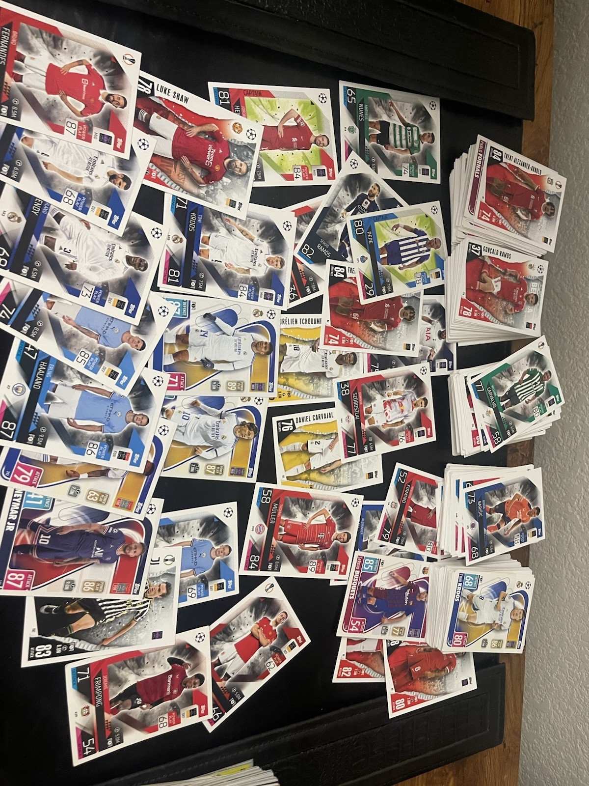 lot Topps 400 Soccer football Cards silver Chrome Gold Europe Messi Halland