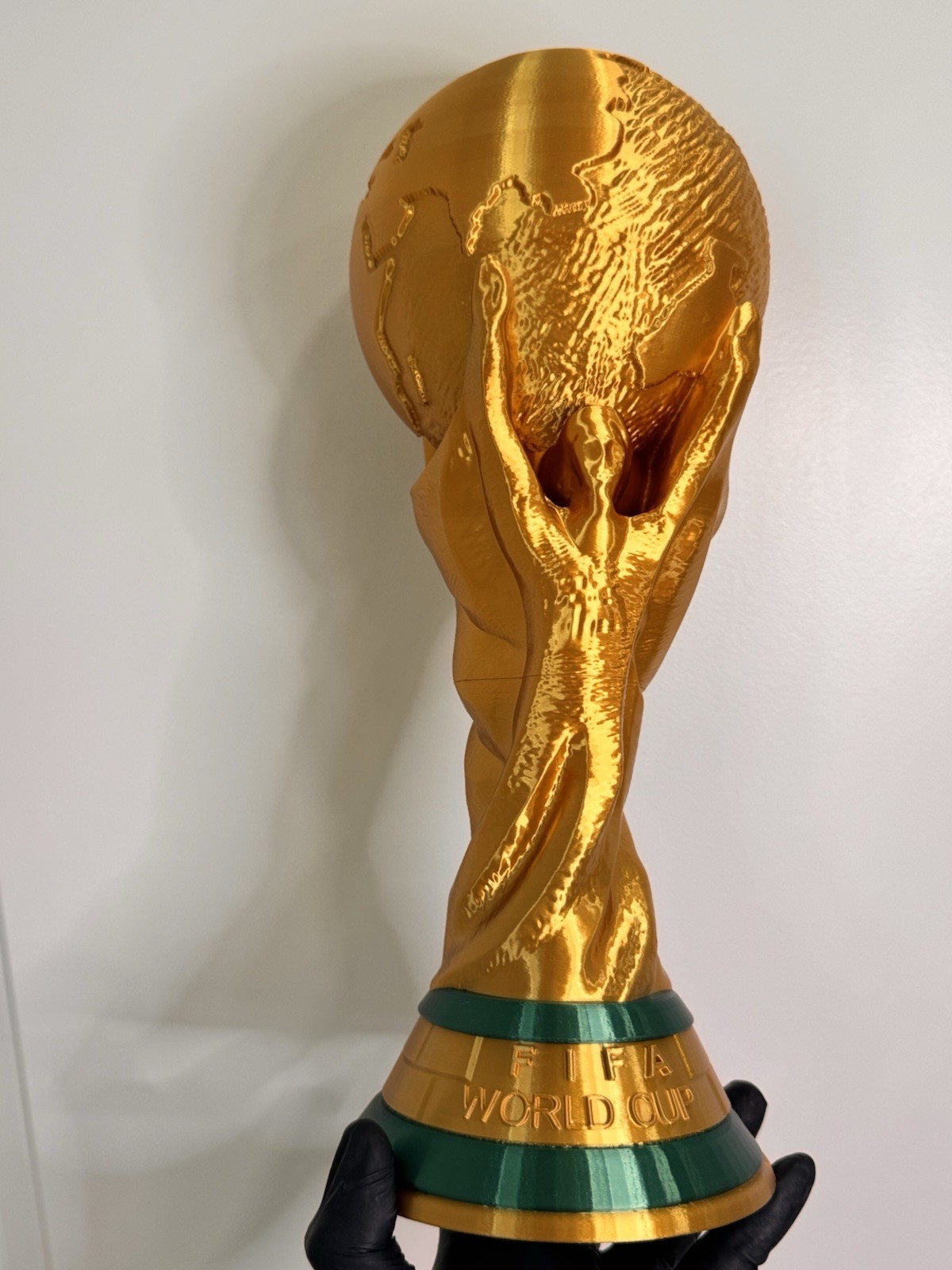 Full Size World Cup Trophy Replica 14.5” Gold Soccer Fan Collectible Printer3D