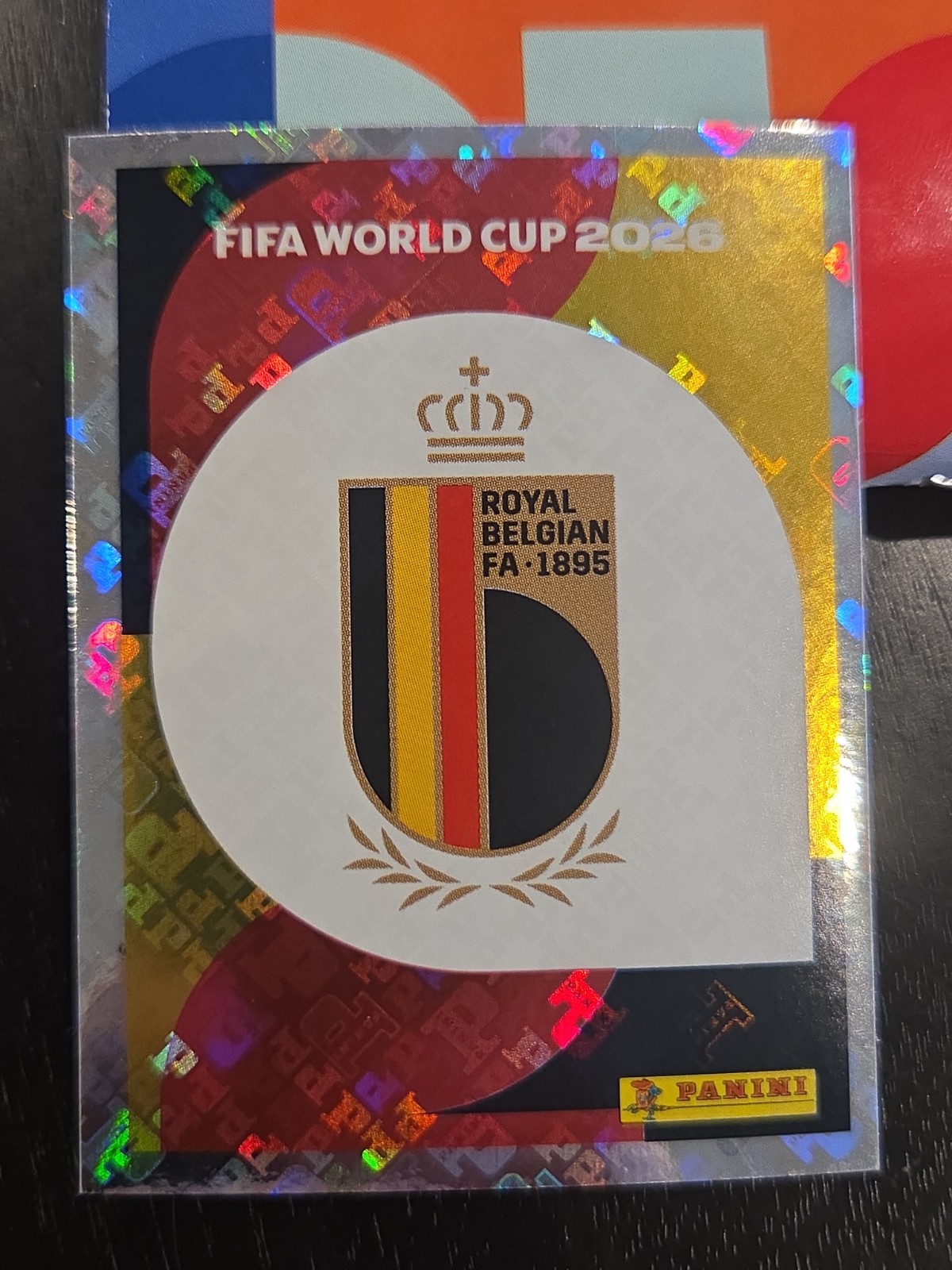 2026 Panini FIFA World Cup Sticker Belgium Team Logo #BEL 1 -US Edition