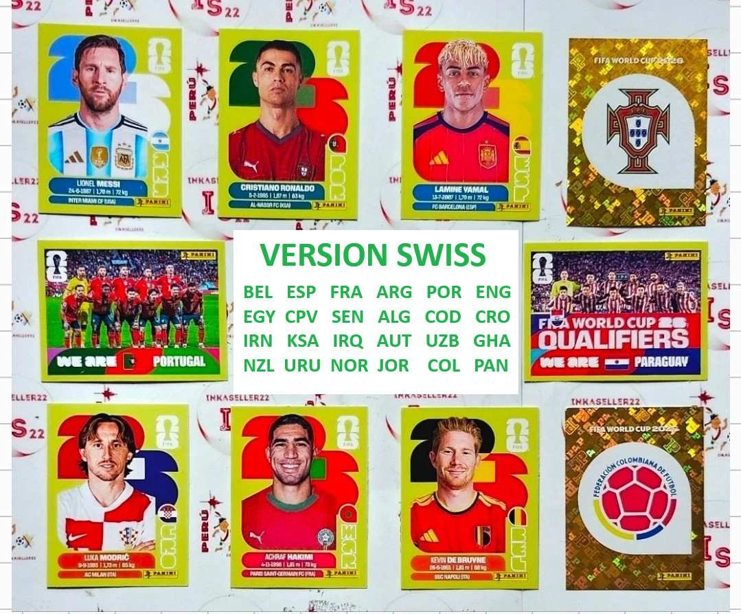 Panini World Cup 2026 Sticker Version Swiss ARG – PAN
