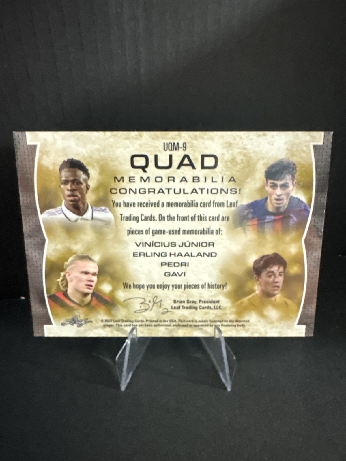 vini pedri gavi halland memorbilila ulitmate soccer wuadruple patch /30