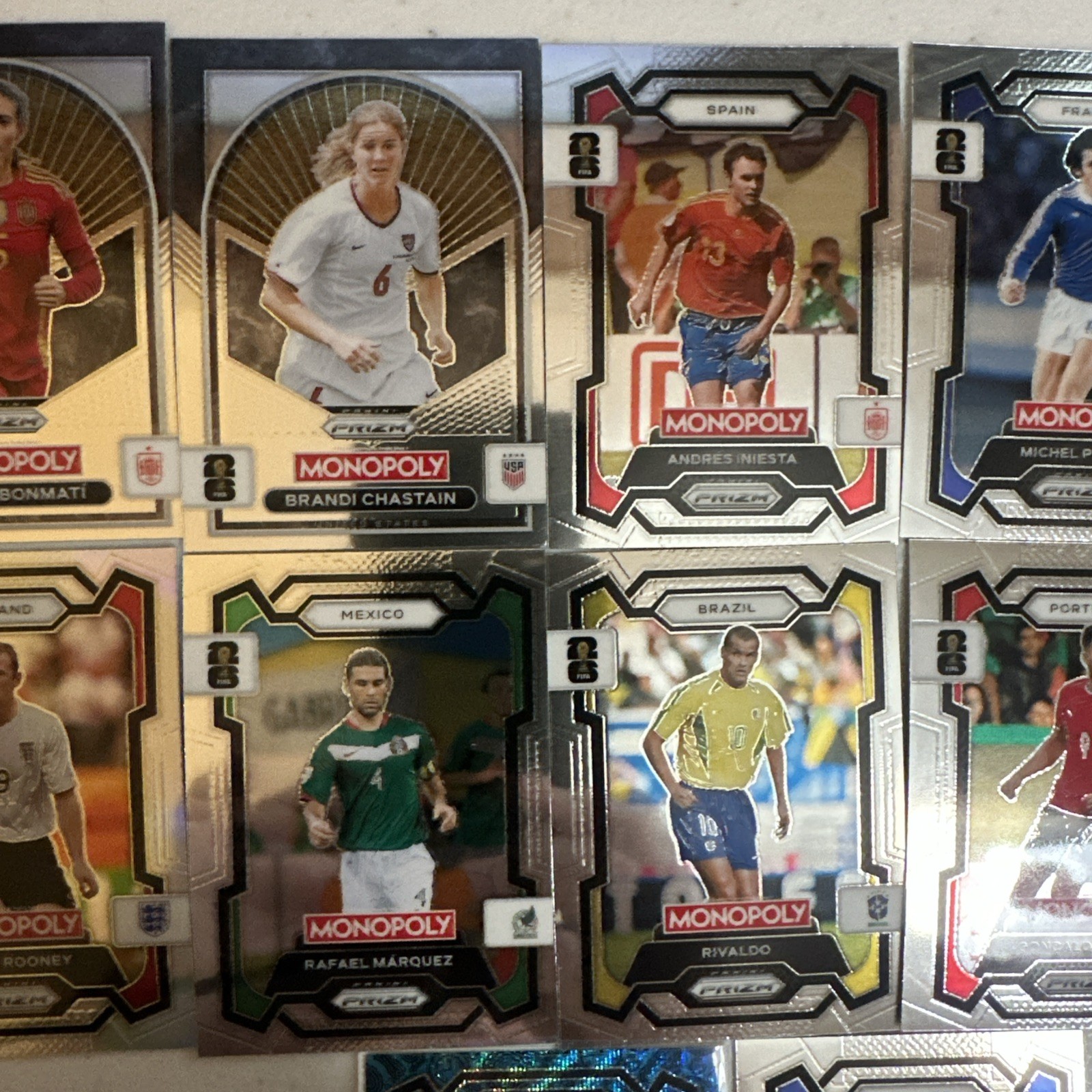 Monopoly Prizm Fifa 2026 Trading Card Lot of 12💥💫
