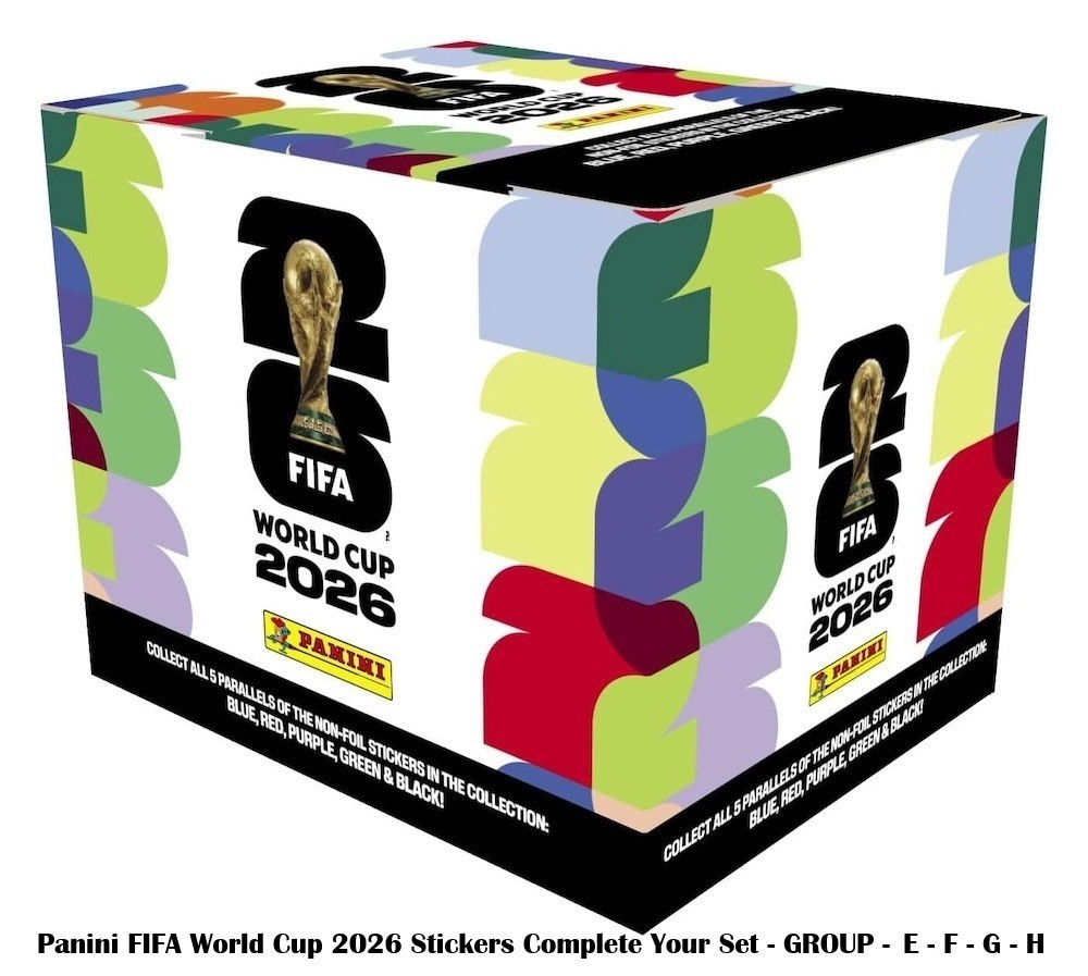 Panini FIFA World Cup 2026 Stickers Complete Your Set – GROUP – E – F – G – H