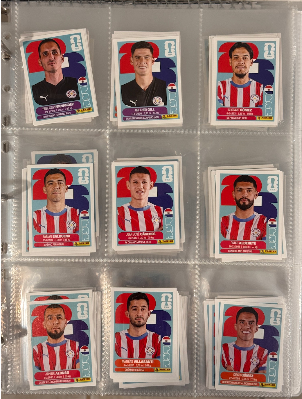 2026 Panini FIFA World Cup Sticker Collection Complete Lot Builder Group D E F