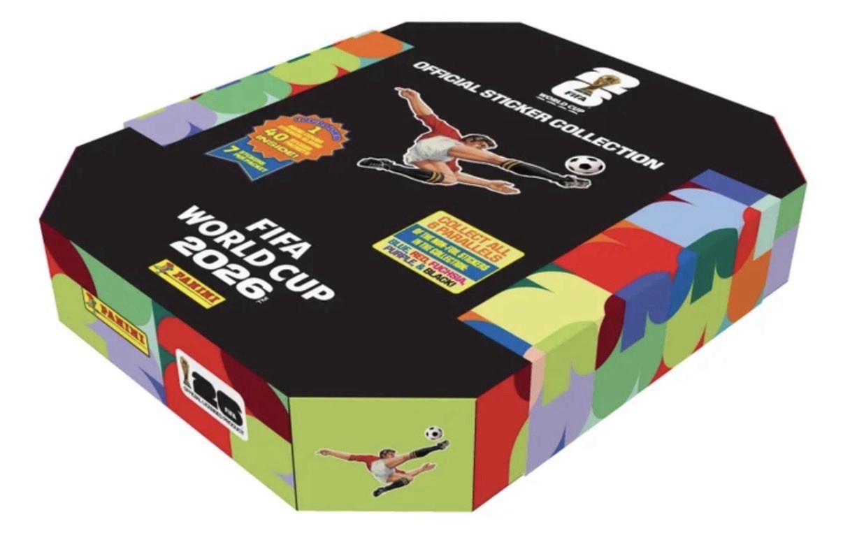 PANINI Soccer FIFA WORLD CUP 2026 Sticker Stadium Box 40 Packs Hard Cover Album