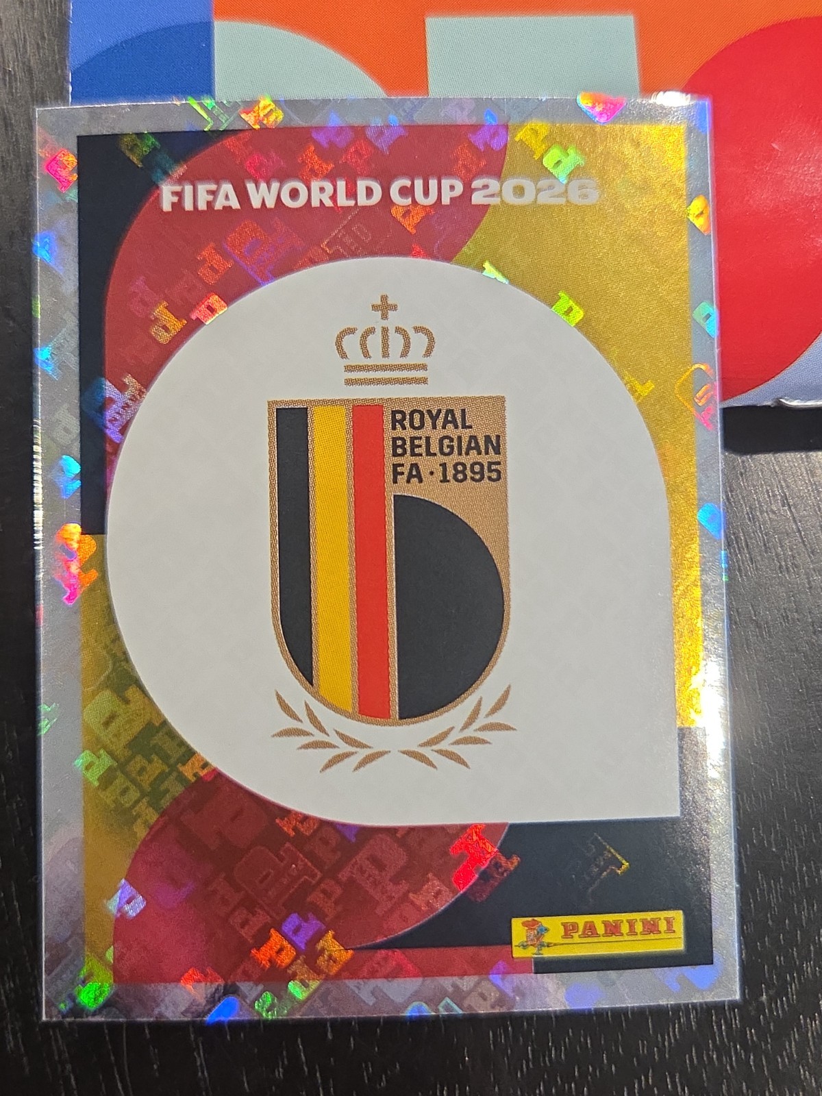 2026 Panini FIFA World Cup Sticker Belgium Team Logo #BEL 1 -US Edition