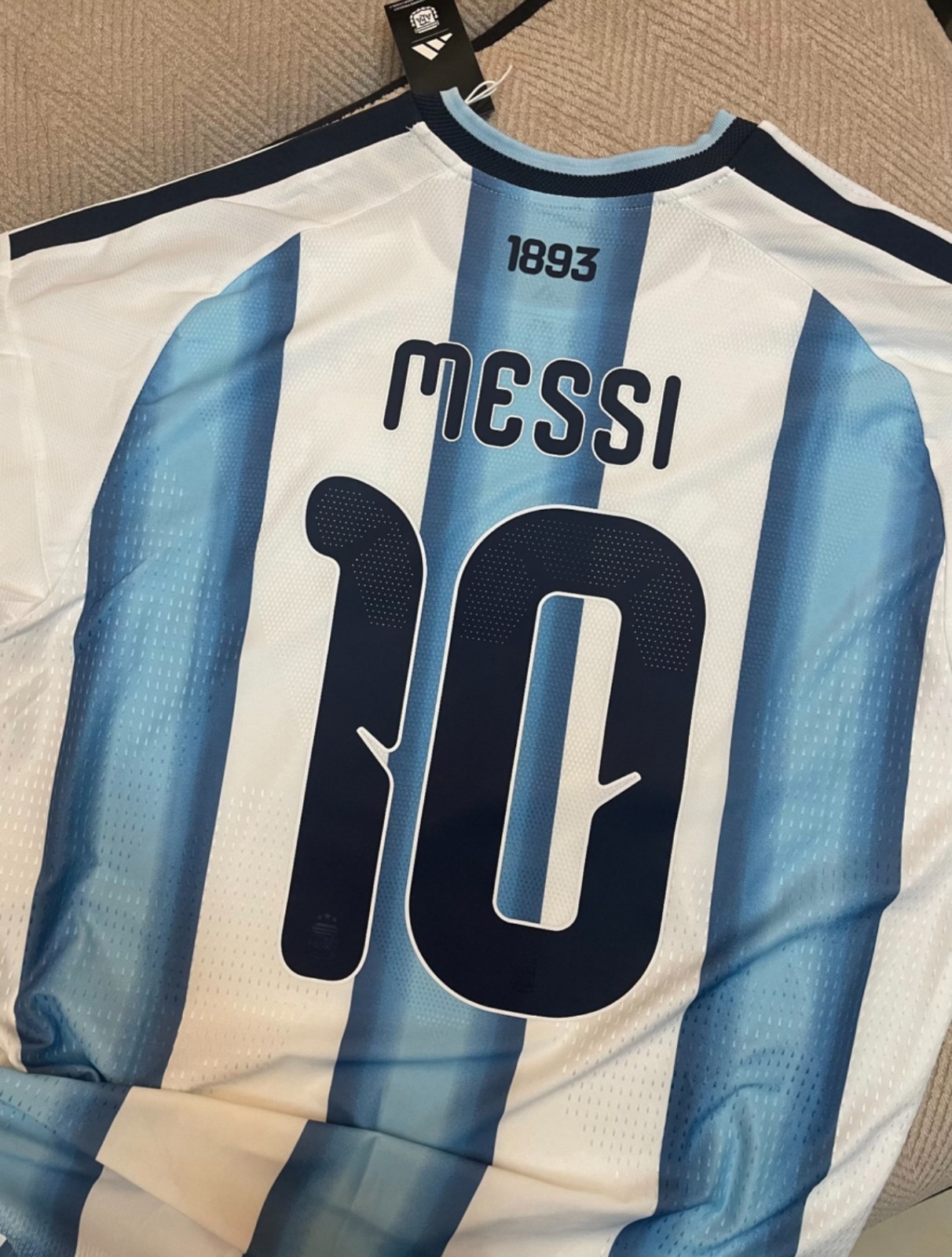 Argentina Messi World Cup 2026 Home Soccer Football Jersey Men XL