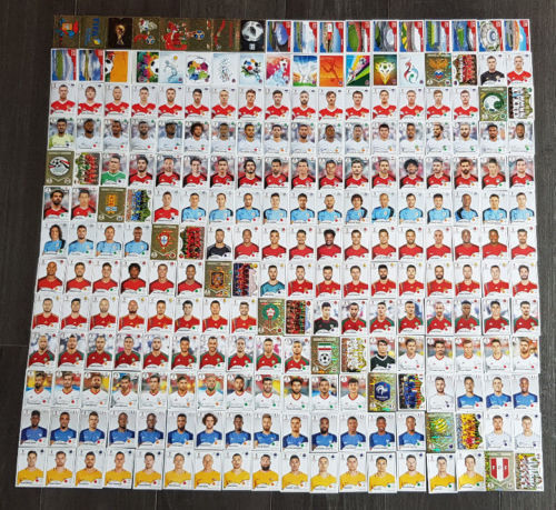 2018 FIFA WORLD CUP Russia Panini STICKERS 00-251 SHINE FOIL STICKERS