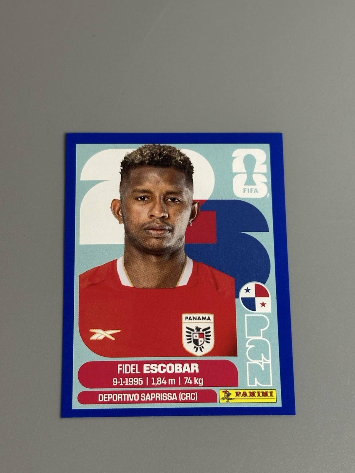 Fidel Escobar 2026 Panini FIFA World Cup Sticker Blue PAN4 Panama