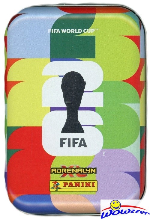 2026 Panini Adrenalyn XL WORLD CUP Soccer EMPTY Collector Tins 4 Piece Set!
