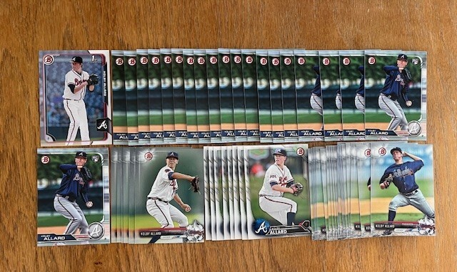 (x55 Lot) Kolby Allard 2015 Bowman Draft #10 1st Bowman Rookie RC Phillies RC