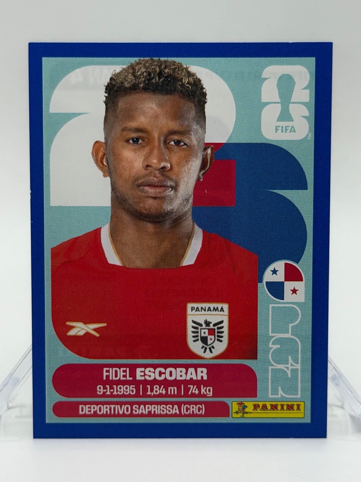 2026 Panini FIFA World Cup Sticker Fidel Escobar PAN 4 Blue Parallel Panama