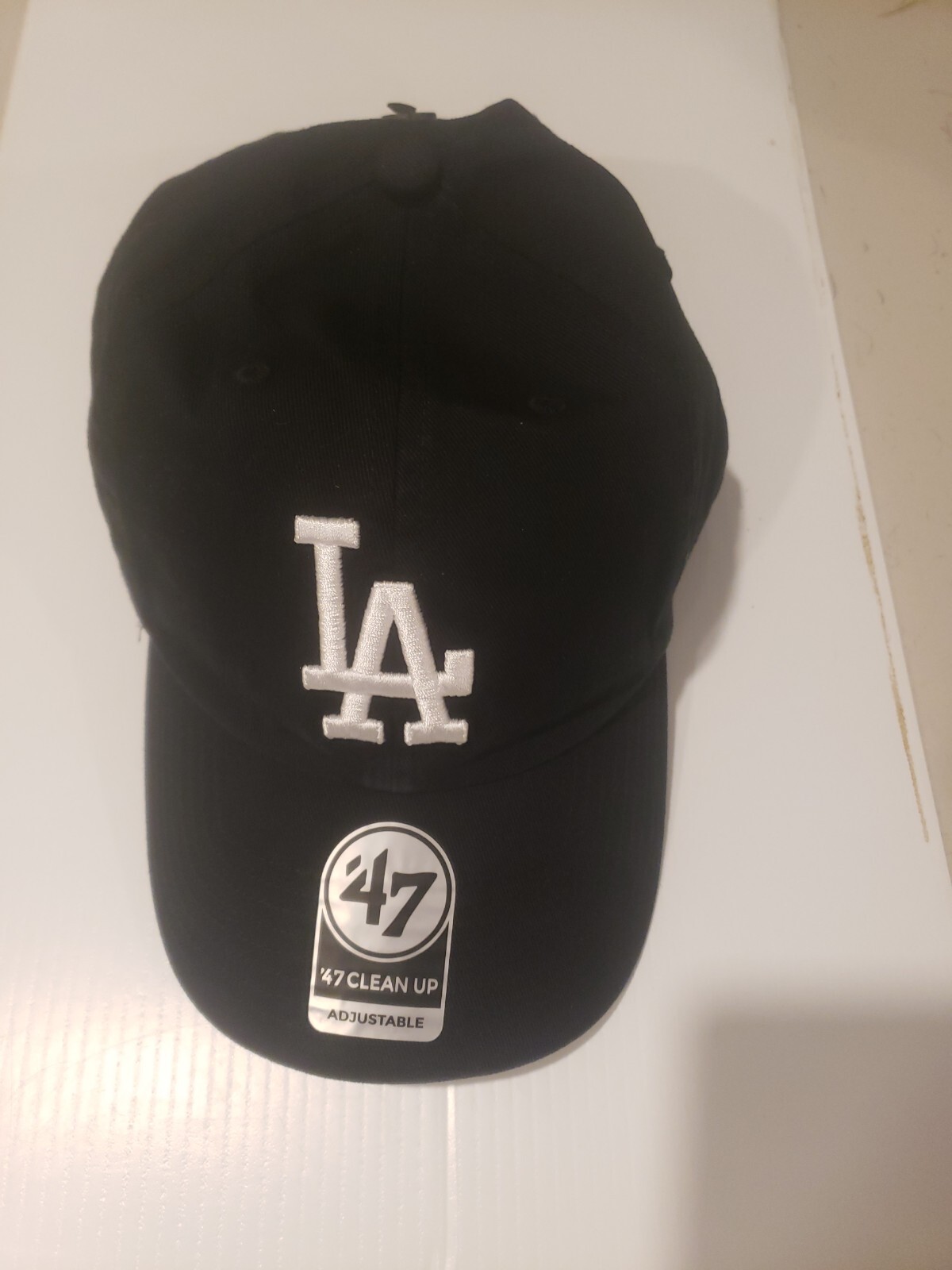 Los Angeles Dodgers ’47 Brand Mens Clean Up Adjustable Black Hat