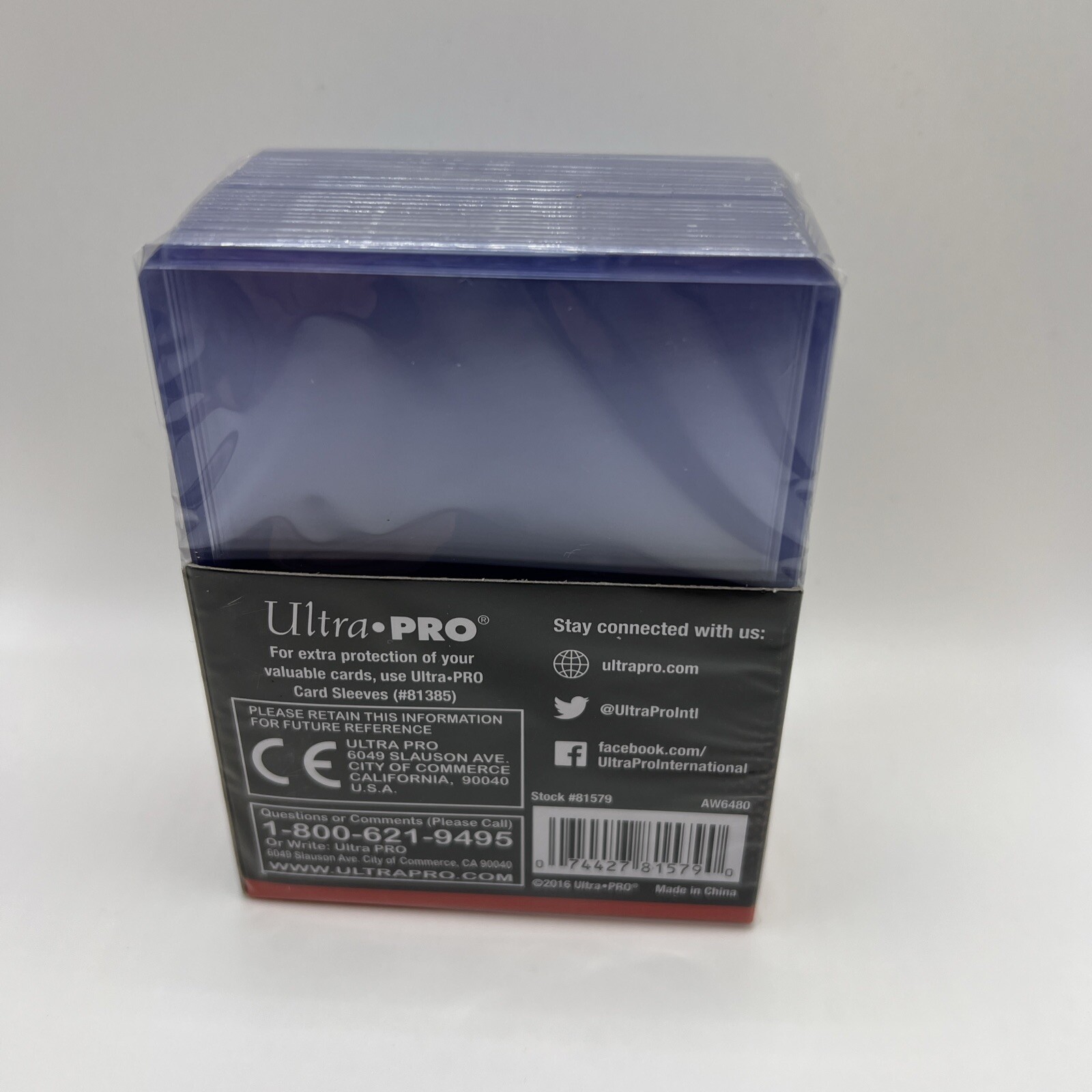 Ultra Pro 3X4 Regular Toploaders 35pt 1 Pack of 25 WITH 25 Card Sleeves included