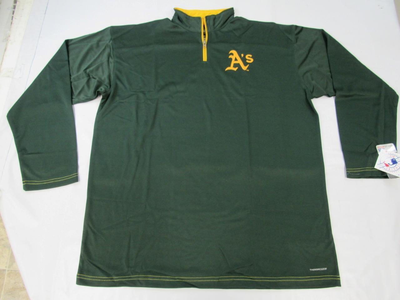 Oakland A’s Athletics Mens Sizes 3XL-4XL-Tall Polyester 1/4 Zip Majestic Shirt