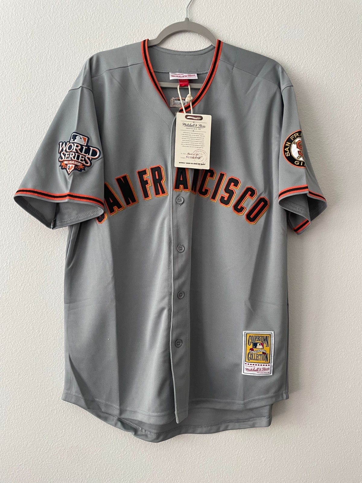 Vintage Tim Lincecum 2010 San Francisco Giants World Series Grey gray throwback