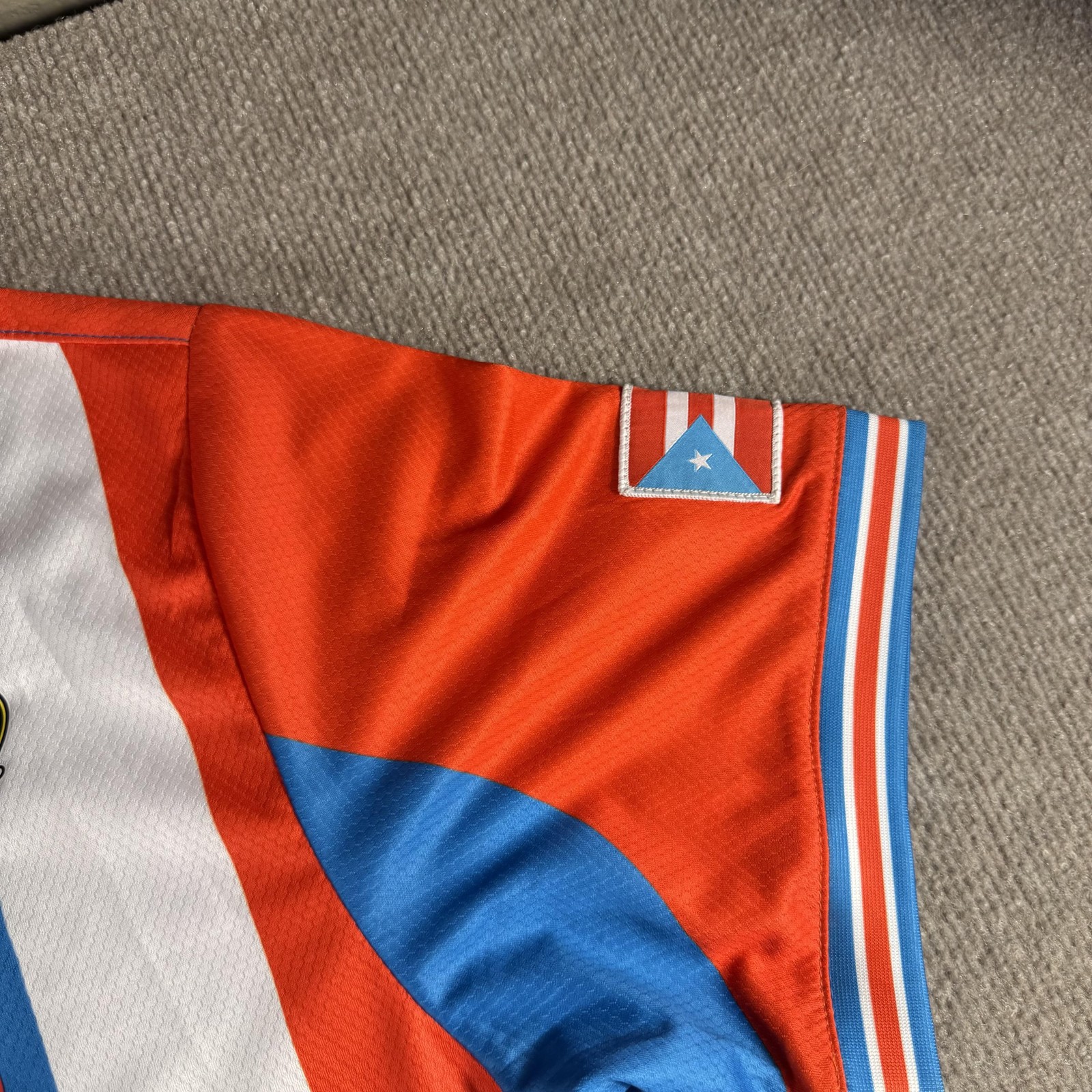 Puerto Rico Jersey Shirt Mens XL Multi-Color Soccer Headgear Classics Striped 19