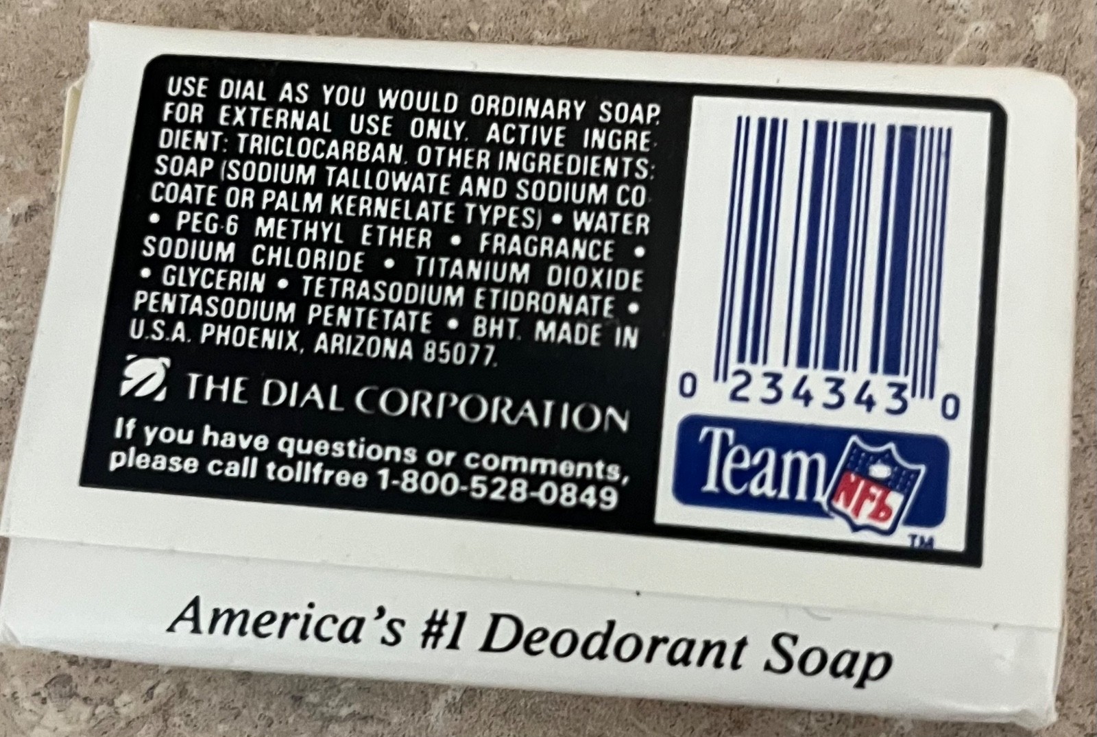 NFL Detroit Lions Helmet Advertising Dial Soap Bar