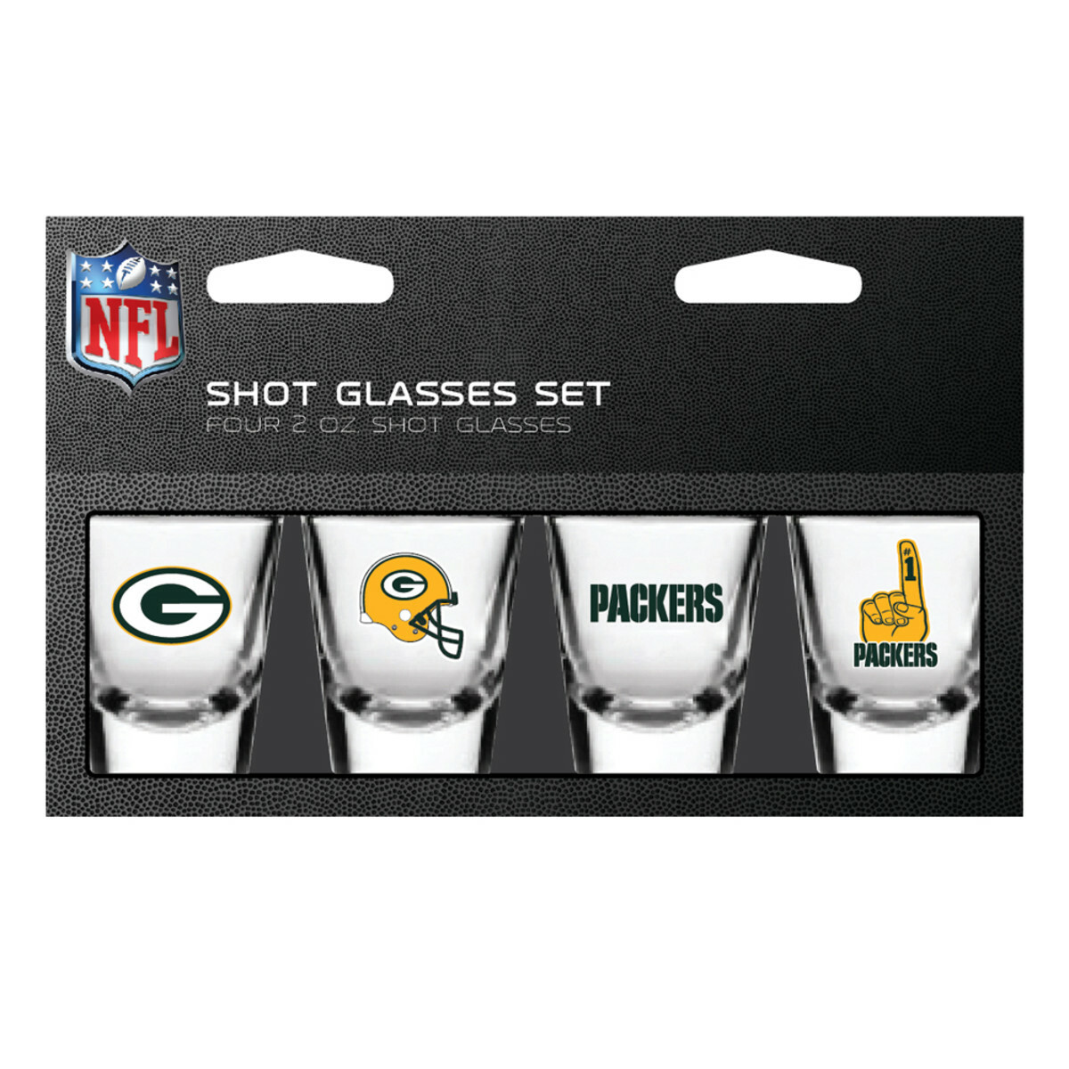 NFL Team 2oz Shot Glasses Set 4 Pack- Gift Set