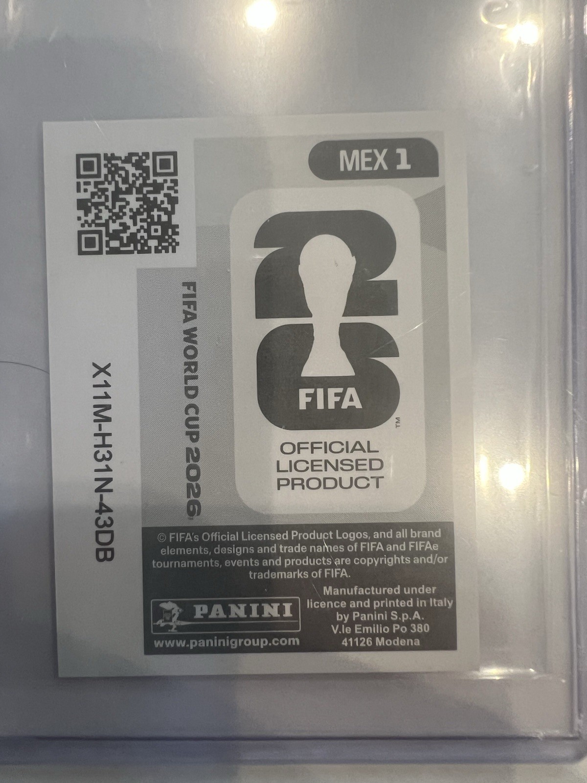 Panini FIFA World Cup 2026 Mexico Logo Sticker MEX 1 Hologram