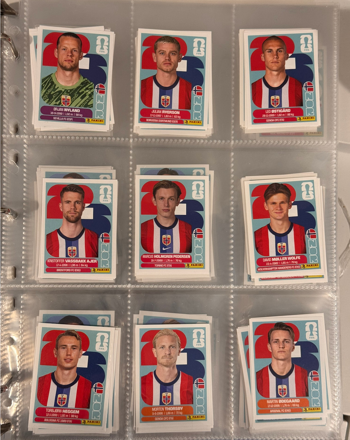 2026 Panini FIFA World Cup Sticker Collection Complete Lot Builder Group G H I