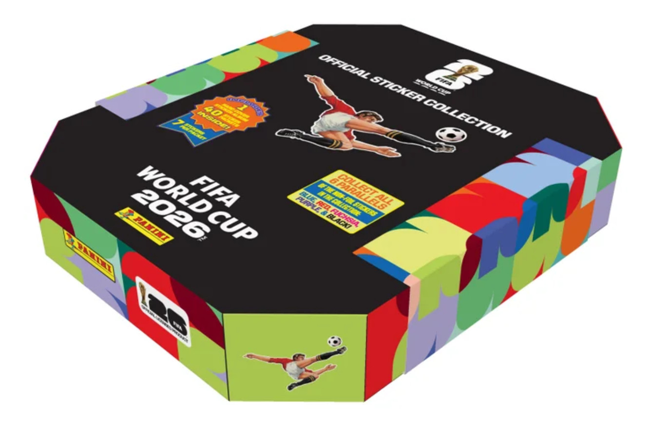 PANINI Soccer FIFA WORLD CUP 2026 Sticker Stadium Box 40 Packs Hard Cover Album