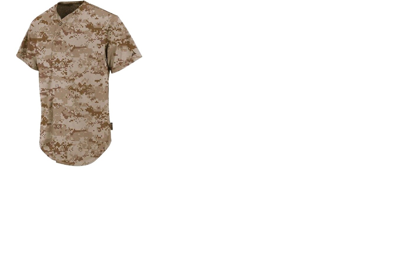 Majestic Camo Cool Base Full Button Baseball Jersey New Mens Sizes