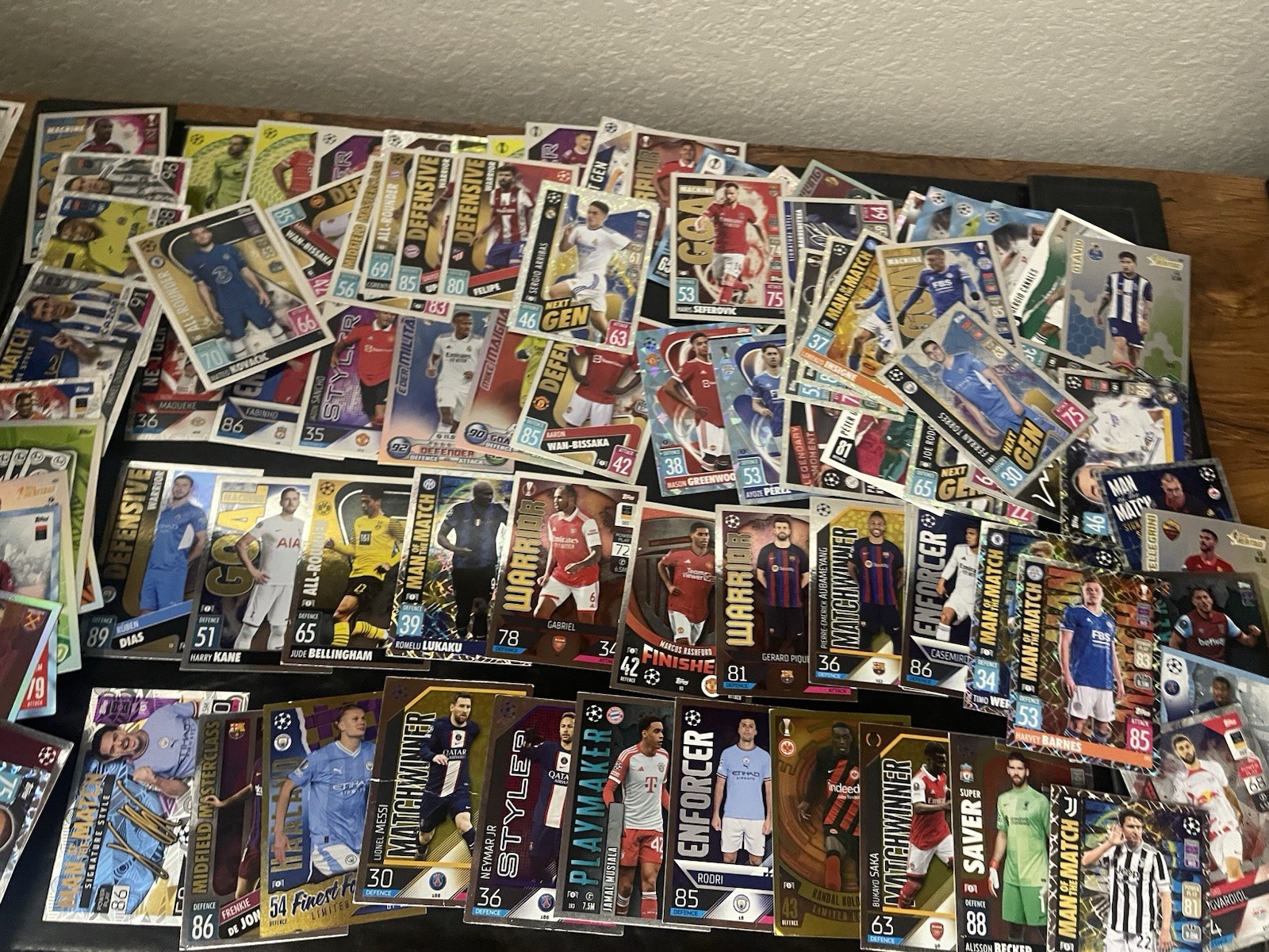 lot Topps 400 Soccer football Cards silver Chrome Gold Europe Messi Halland