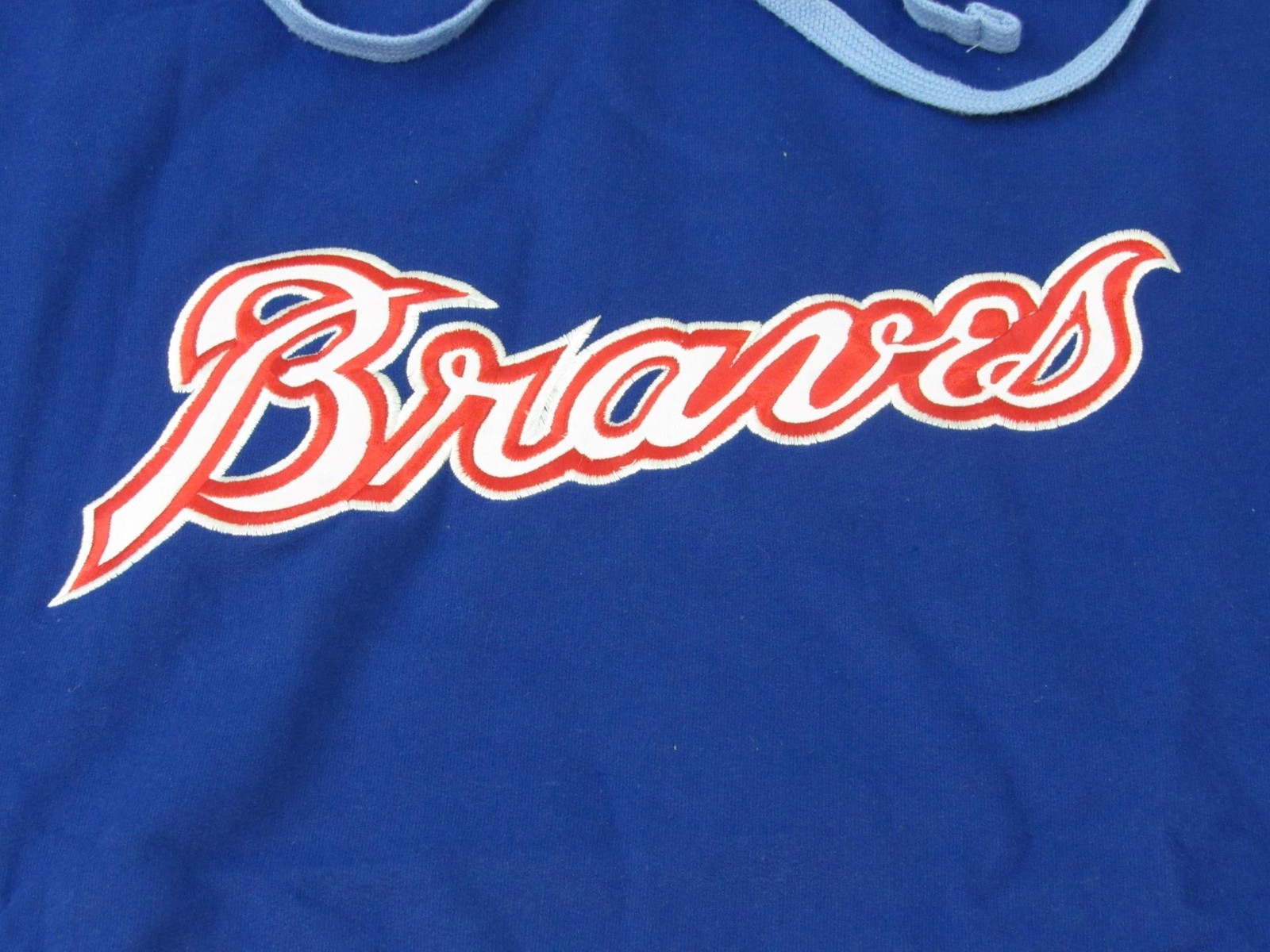 New Atlanta Braves Mens Sized 4XL-Tall Majestic Blue Hoodie