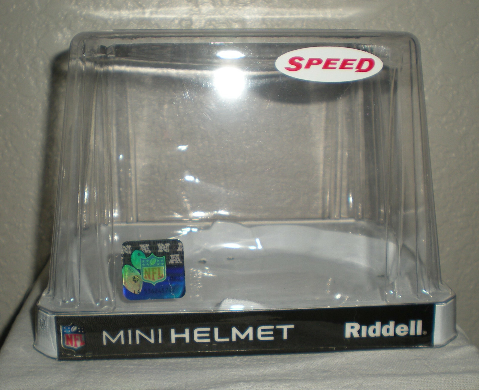 Riddell Speed NCAA / NFL Mini Helmet Display Case / Container Empty Box