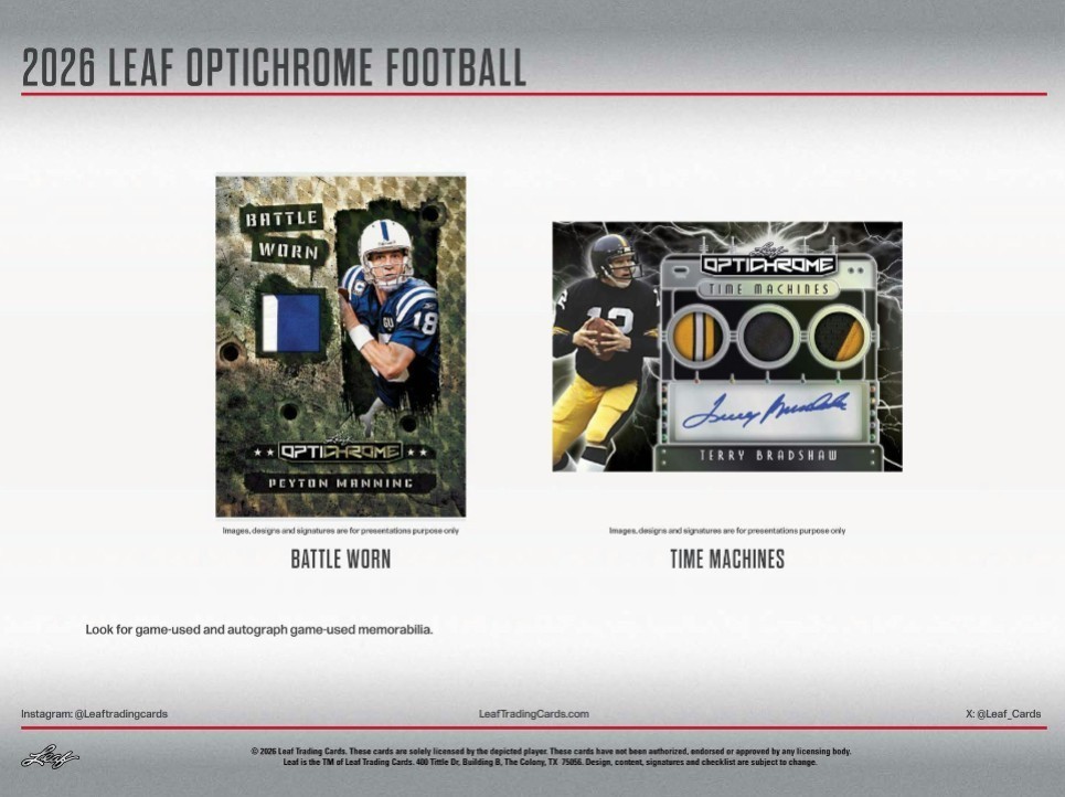2026 LEAF OPTICHROME FOOTBALL HOBBY JUMBO BOX – NEW – FREE SHIPPING 🔥🔥🔥