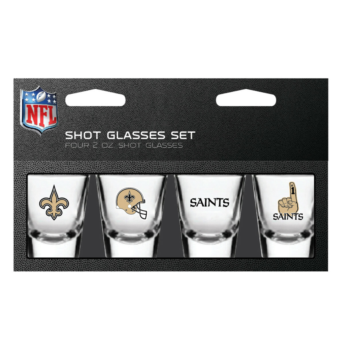 NFL Team 2oz Shot Glasses Set 4 Pack- Gift Set
