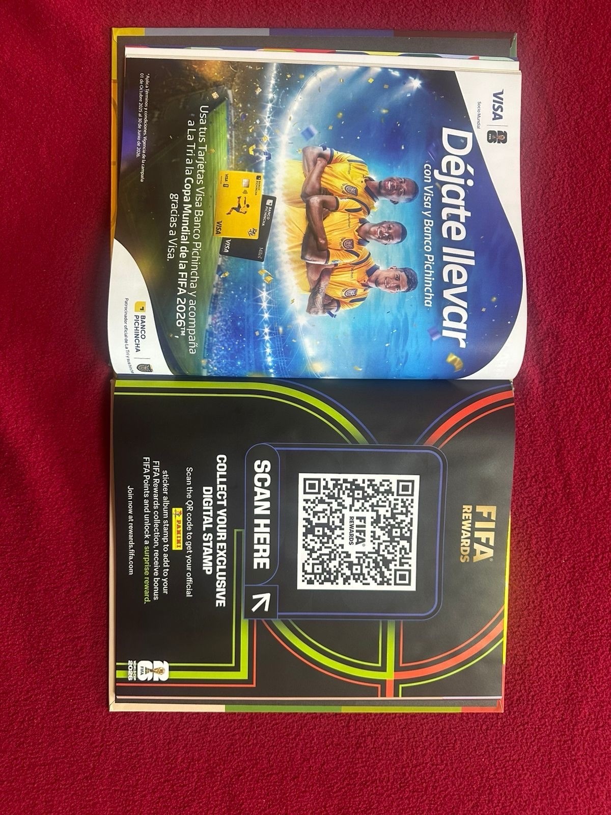 Panini FIFA World Cup 2026 Premium Gold Hardcover Album. LATAM EXCLUSIVE