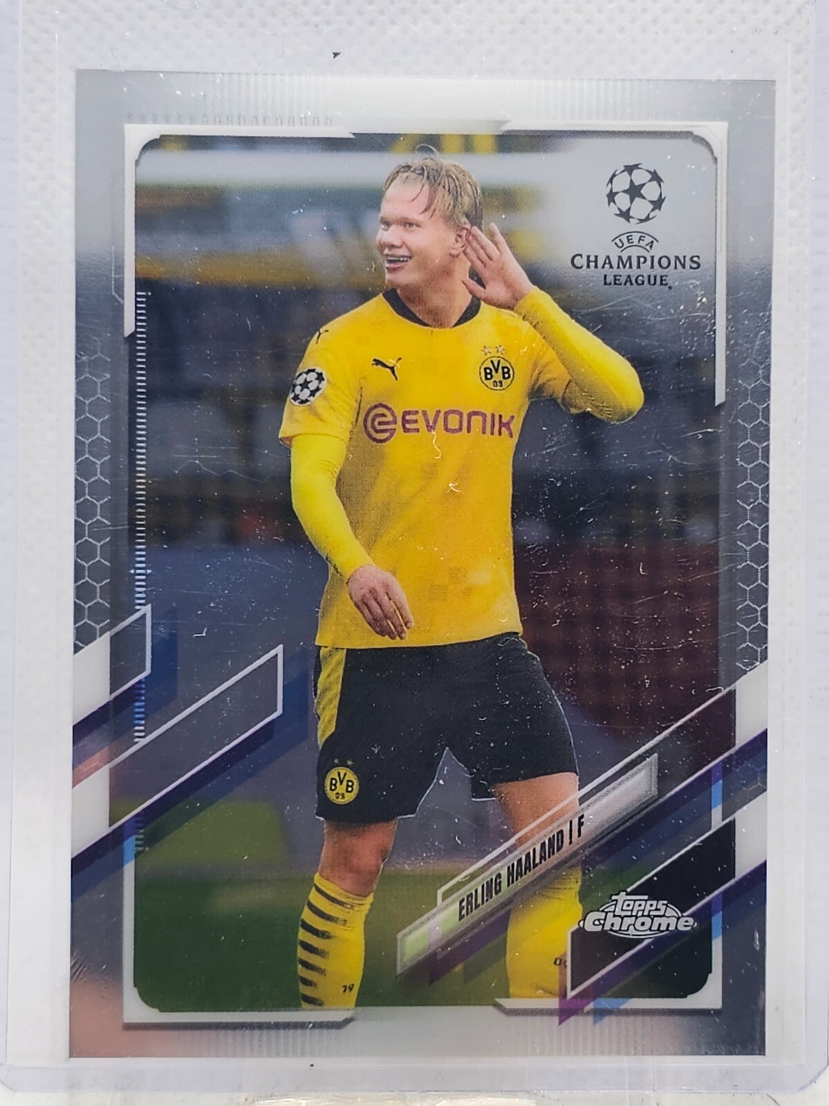 2020-21 Topps Chrome UEFA UCL Erling Halland