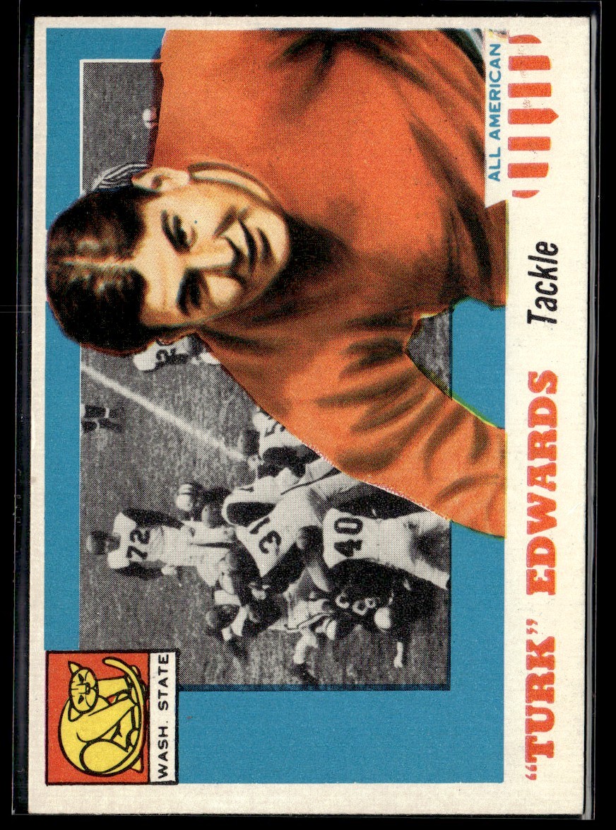 1955 Topps All-American Turk Edwards EX Set Break #36