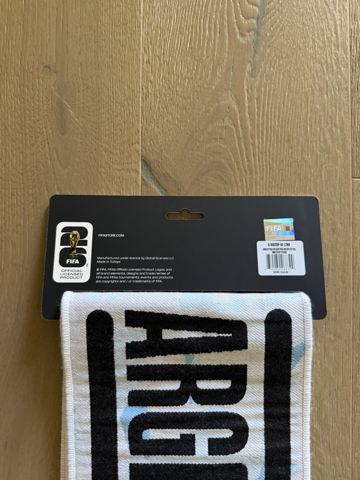 RARE Argentina vs. Austria FIFA World Cup 2026 Matchup Scarf Officially Licensed