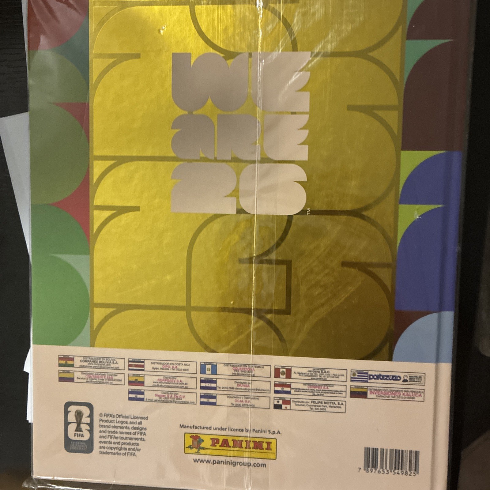 Panini FIFA World Cup 2026 Premium Gold Hardcover Album. LATAM EXCLUSIVE