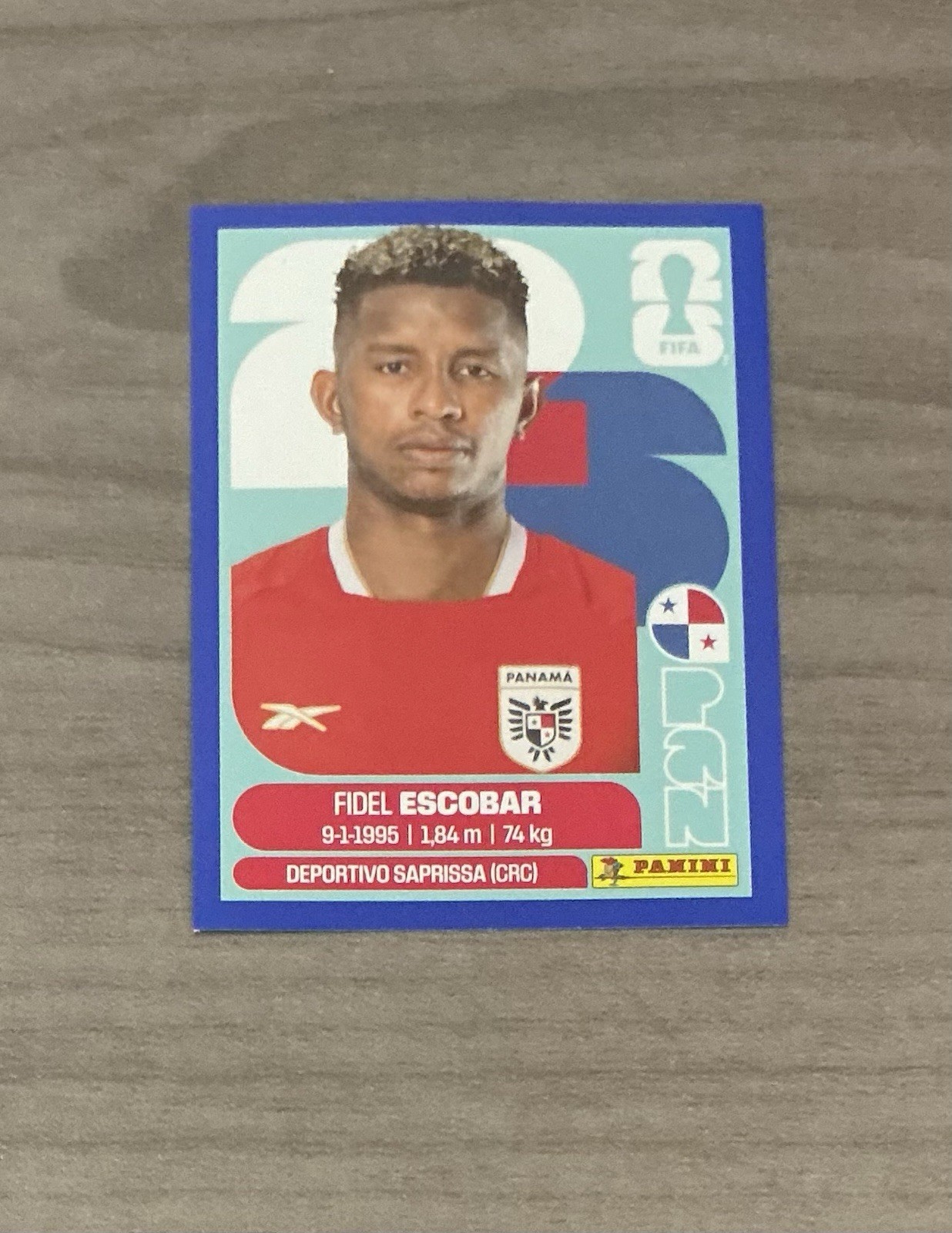 Fidel Escobar PAN 4 2026 Panini FIFA World Cup Sticker BLUE US Edition