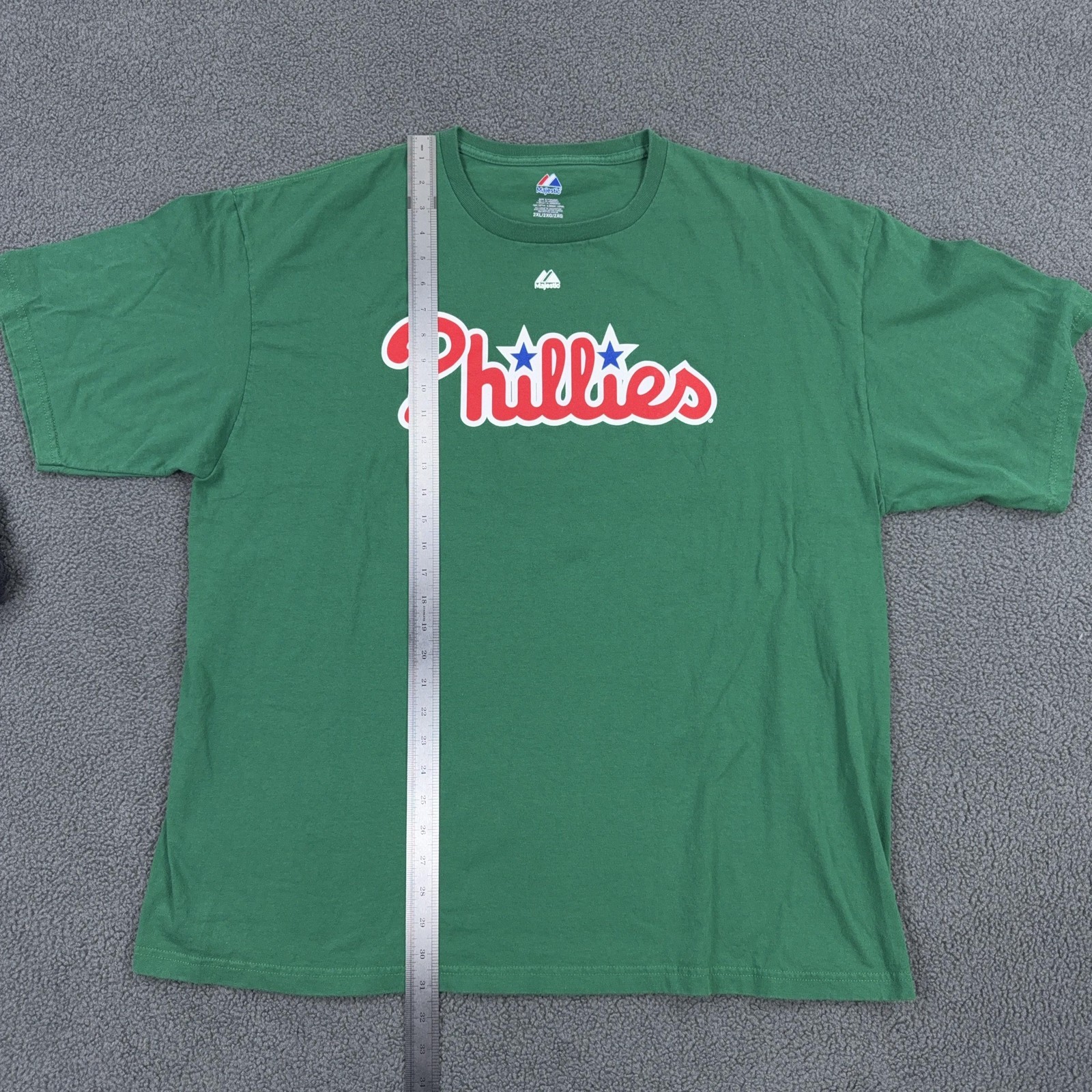 Philadelphia Phillies Shirt Lot Mens 2XL Multi Color MLB Baseball Majestic 6pc