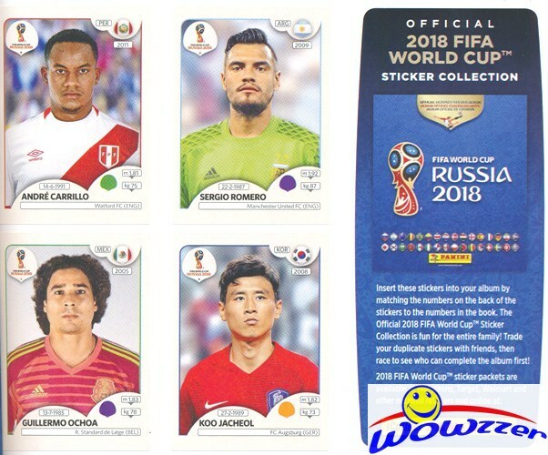 2018 Panini world Cup Russia HUGE 80 Page Collectors Album with 10 MINT Stickers