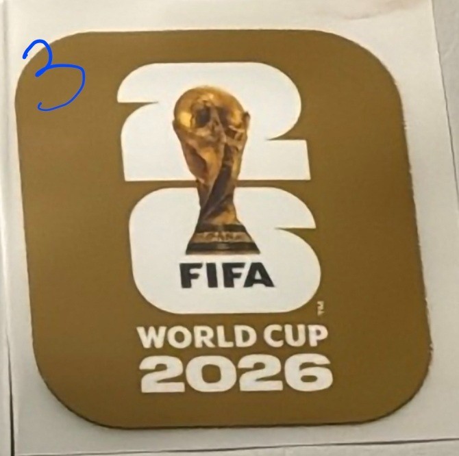 WORLD CUP SOCCER JERSEY PATCH 2026 ANY PLAYER
