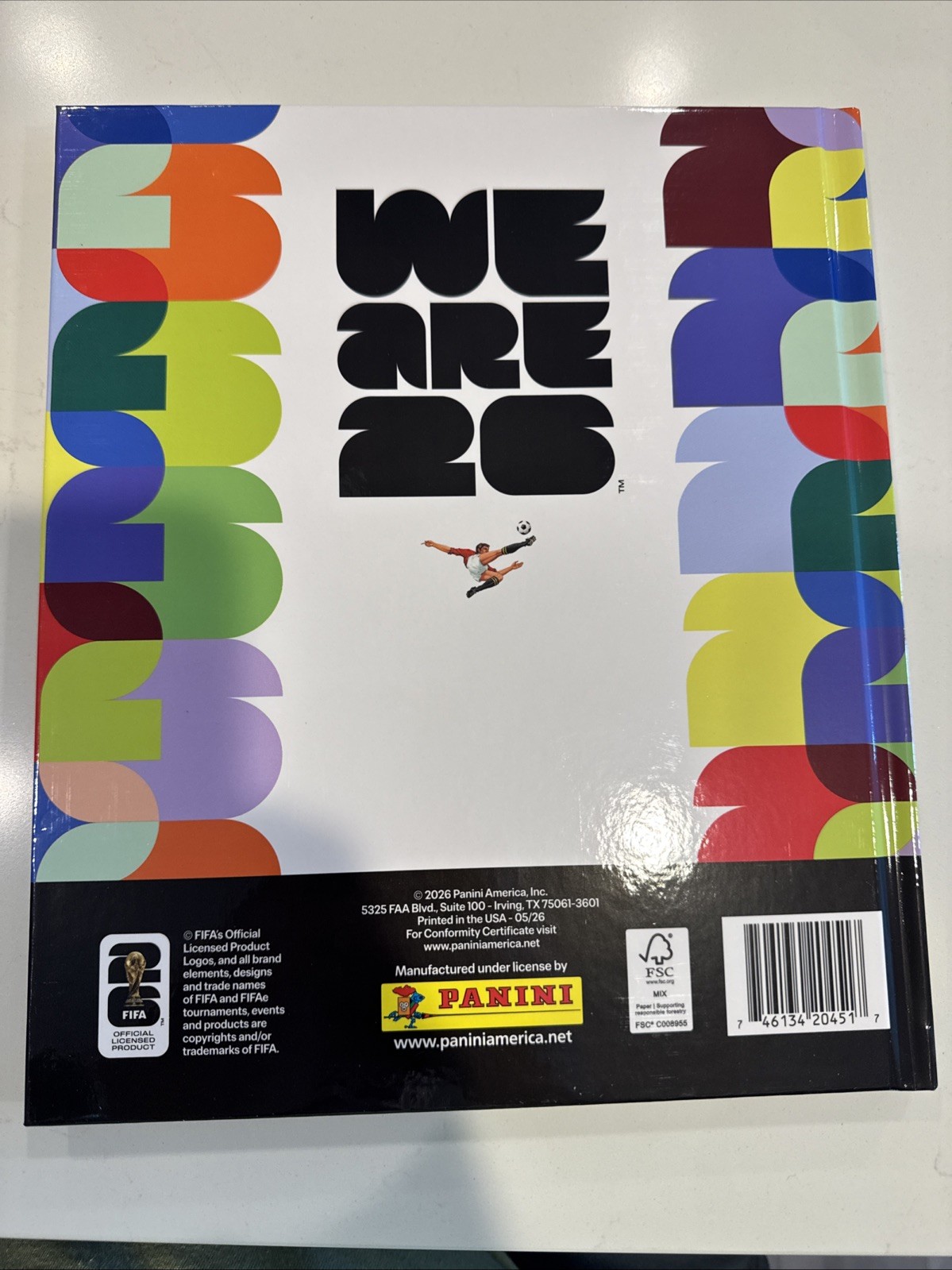 2026 Panini FIFA World Cup Hardcover Sticker Album + Stadium Box Costco Opened