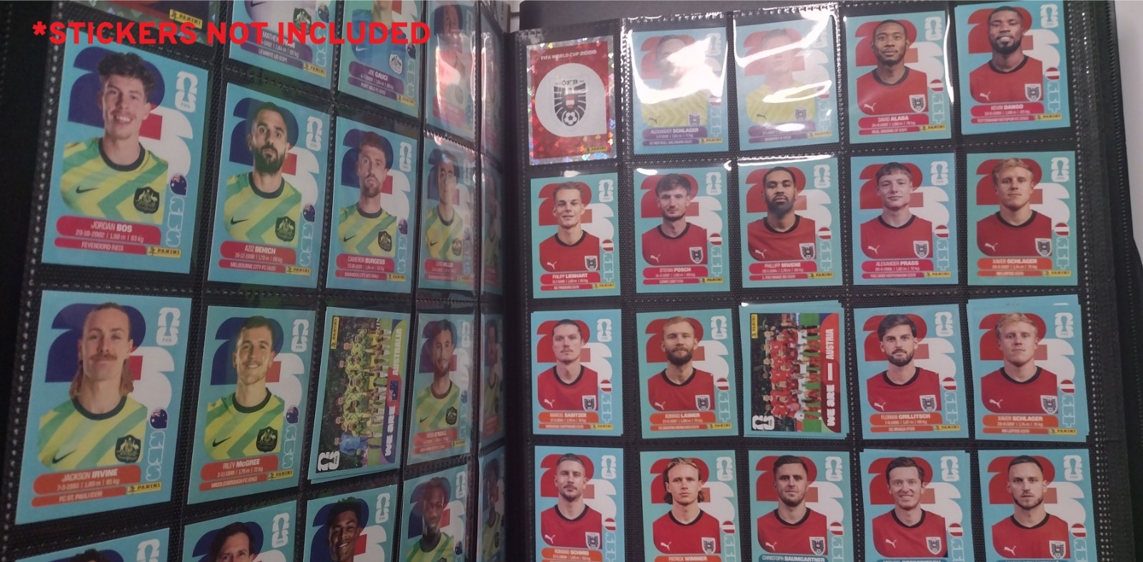 Binder for World Cup 2026 Stickers for 1000+ stickers Fits All Stickers