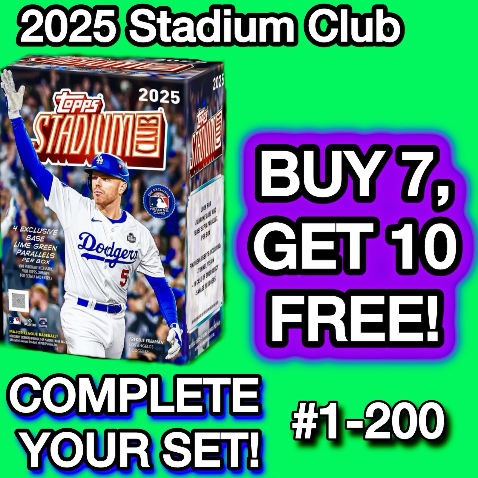 2025 Topps STADIUM CLUB Base Singles Baseball U-PICK! Complete Your Set! PRESALE